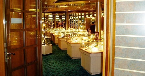 jewellery luxury shops on casino gaming floors